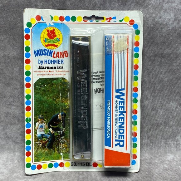 Vintage Hohner Weekender Tremolo Harmonica 98.115 BL Musikland - Picture 1 of 5